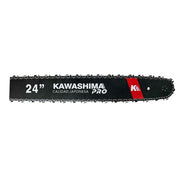 Motosierra profesional 72 cc con 2 barras, 2 cadenas de 24 pulg cont: 2 motosierras Kawashima Pro MAKO72 - Bioaplicaciones