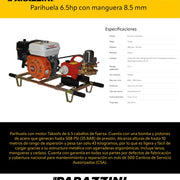 Parihuela 6.5hp con manguera 8.5 mm Takashi PT6.5AK - Bioaplicaciones