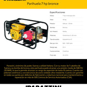 Parihuela 7 hp bronce Parazzini PP7B - Bioaplicaciones