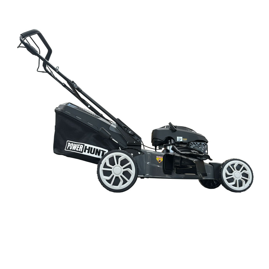 Podadora con tracción 190cc con cuchilla de 21" de corte con bolsa recolectora auto propulsada Power Hunt RANGER190AP