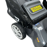 Podadora con tracción 190cc con cuchilla de 21" de corte con bolsa recolectora auto propulsada Power Hunt RANGER190AP - Bioaplicaciones
