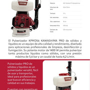 Pulverizador Kawashima PRO de solidos y liquidos Kawashima Pro KPMD56