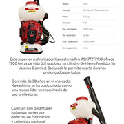 Pulverizador de liquidos PRO 77cc 17 Lts Kawashima Pro ASK772TPRO - Bioaplicaciones
