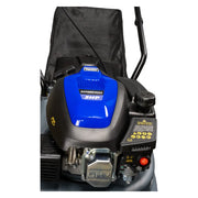 Podadora a gasolina 16" 131cc empuje manual Arranque manual, ancho de corte 390 mm altura 30–65 mm 3 posiciones  chasis pp recolector 35 L. Power Hunt RANGER131V2