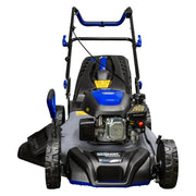 Podadora a gasolina 21" 181cc empuje manual Arranque manual, ancho de corte 530 mm altura 25–75 mm 7 posiciones chasis de acero, recolector 60 L, puerto de lavado. Power Hunt RANGER180V2