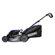 Podadora a gasolina 21" 181cc empuje manual Arranque manual, ancho de corte 530 mm altura 25–75 mm 7 posiciones chasis de acero, recolector 60 L, puerto de lavado. Power Hunt RANGER180V2