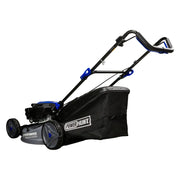 Podadora a gasolina 21" 181cc empuje manual Arranque manual, ancho de corte 530 mm altura 25–75 mm 7 posiciones chasis de acero, recolector 60 L, puerto de lavado. Power Hunt RANGER180V2