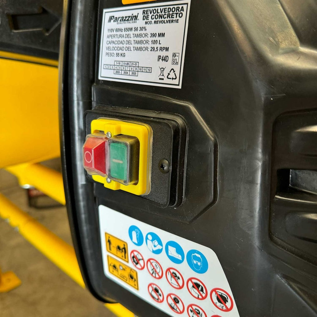 Revolvedora electrica de 1/2 saco volumen de olla 180 Litros Parazzini REVOLVER1E