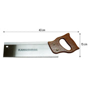 Serrucho de corte rápido ligero y compacto. Longitud total: 14.96 plg. Peso: 0.25 kg. Kawashima SKL-15