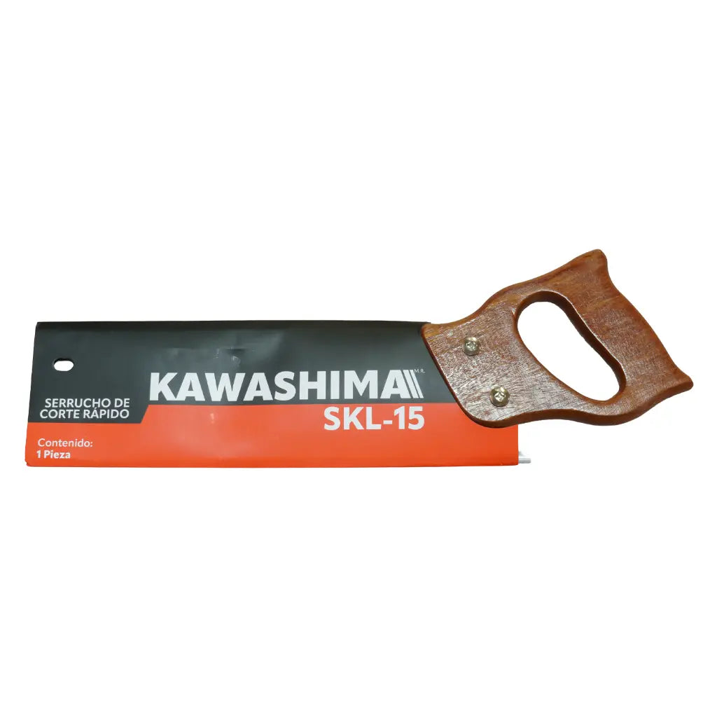 Serrucho de corte rápido ligero y compacto. Longitud total: 14.96 plg. Peso: 0.25 kg. Kawashima SKL-15