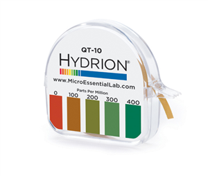 Rollos y Tiras de Testeo Químico para Sales de Amonio de 0-400 ppm - Cont. 10 Rollos #QT-10