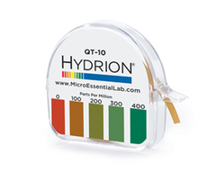Rollos y Tiras de Testeo Químico para Sales de Amonio de 0-400 ppm - Cont. 10 Rollos #QT-10