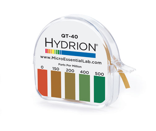 Rollos y Tiras de Testeo Químico para Sales de Amonio de 0-500 ppm - Cont. 10 Rollos #QT-40