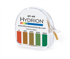 Rollos y Tiras de Testeo Químico para Sales de Amonio de 0-500 ppm - Cont. 10 Rollos #QT-40