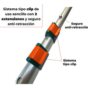 Serrucho curvo con tubo de extension de aluminio 5 m Kawashima PG500 - Bioaplicaciones