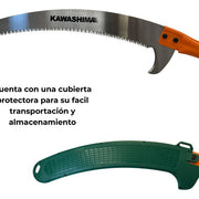 Serrucho curvo con tubo de extension de aluminio 5 m Kawashima PG500 - Bioaplicaciones