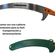 Serrucho curvo con tubo de extension de aluminio 2.5 m Kawashima PG250 - Bioaplicaciones