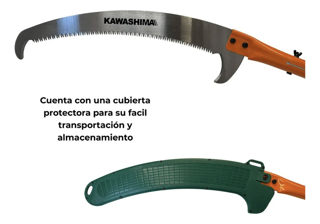 Serrucho curvo con tubo de extension de aluminio 2.5 m Kawashima PG250