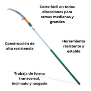 Serrucho curvo con tubo de extension de aluminio 5 m Kawashima PG500 - Bioaplicaciones