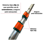 Serrucho curvo con tubo de extension de aluminio 5 m Kawashima PG500 - Bioaplicaciones