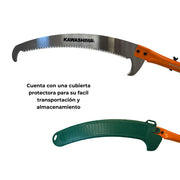 Serrucho curvo con tubo de extension de aluminio 5 m Kawashima PG500 - Bioaplicaciones