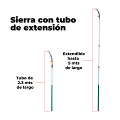 Sierra con tubo de extensión PG500