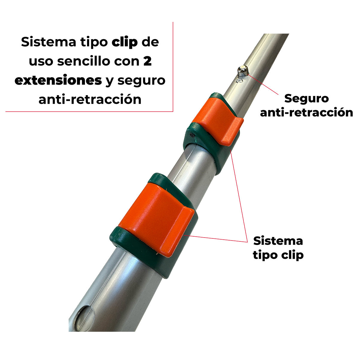 Sierra con tubo de extensión PG500