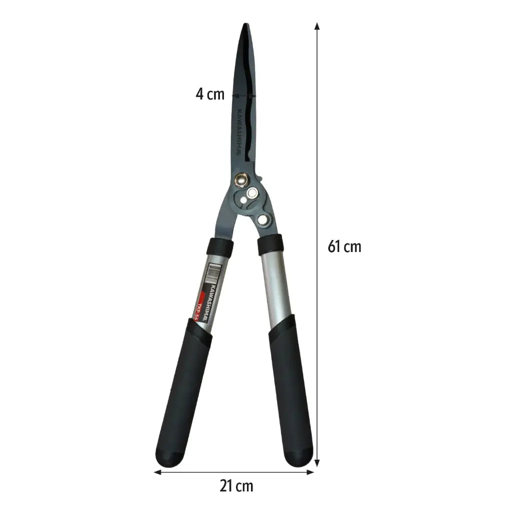Tijeras de podar ligeras con mangos de aluminio. Longitud total: 23.23 plg. Peso: 0.83 kg. Kawashima TKP-56