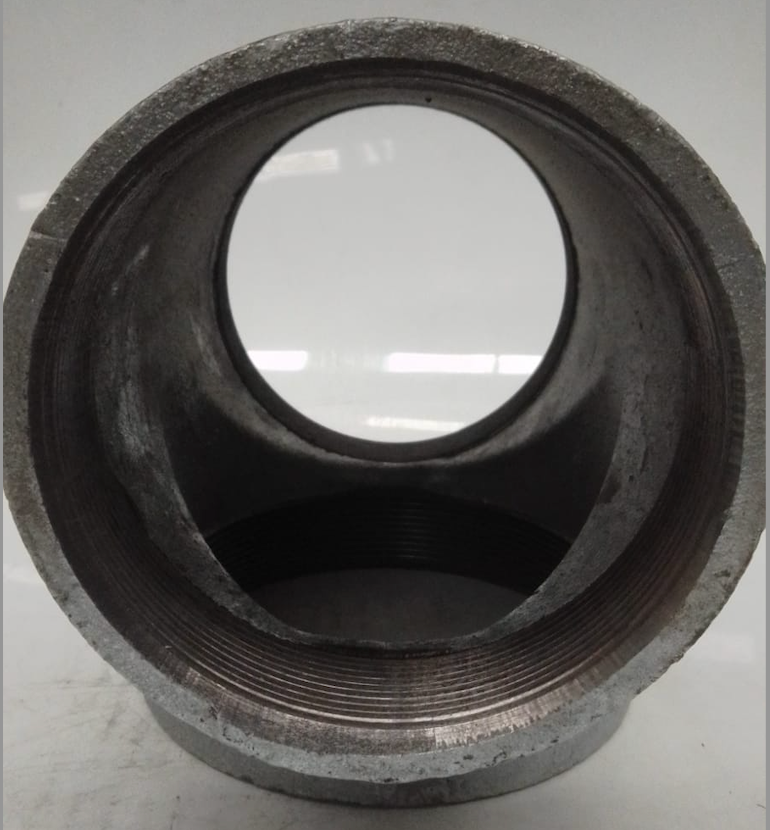 Tee 4" de acero (rosca BSP) - 1 pieza Parazzini T4