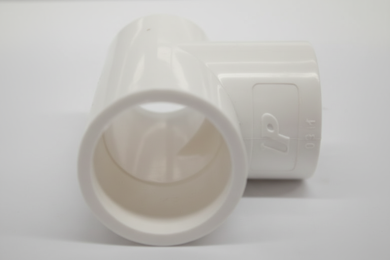 Tee 1/2" PVC cedula 40 (cementar) - caja con 250 piezas uso exclusivo agricola Parazzini M04.05