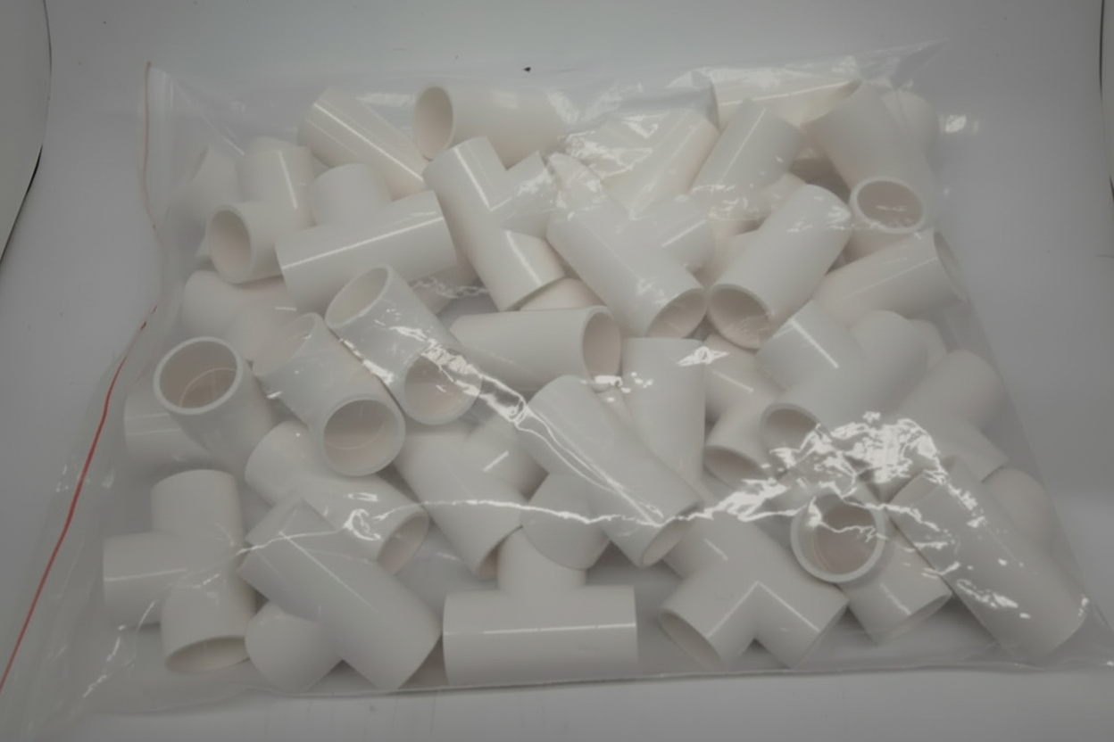 Tee 3/4" PVC cedula 40 (cementar) - caja con 140 piezas uso exclusivo agricola Parazzini M04.75