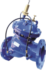 Válvula automática de control aliviadora de presión  Fig. D224-AP y contra golpe de ariete 250 CWP Marca RUD Fig. D224-AP de 4"