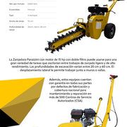 Zanjadora con motor de 15 hp con doble filtro de aire Parazzini TRENCH15 - Bioaplicaciones