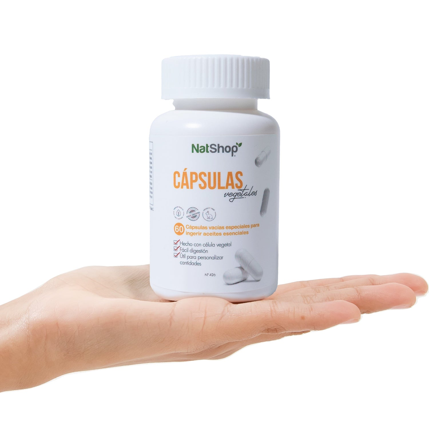 Cápsulas Vegetales Vacías - 60uds