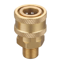 Conector rapido 1/4 pulg. rosca macho puntas de rociado alta presion Parazzini Pro AHPP10