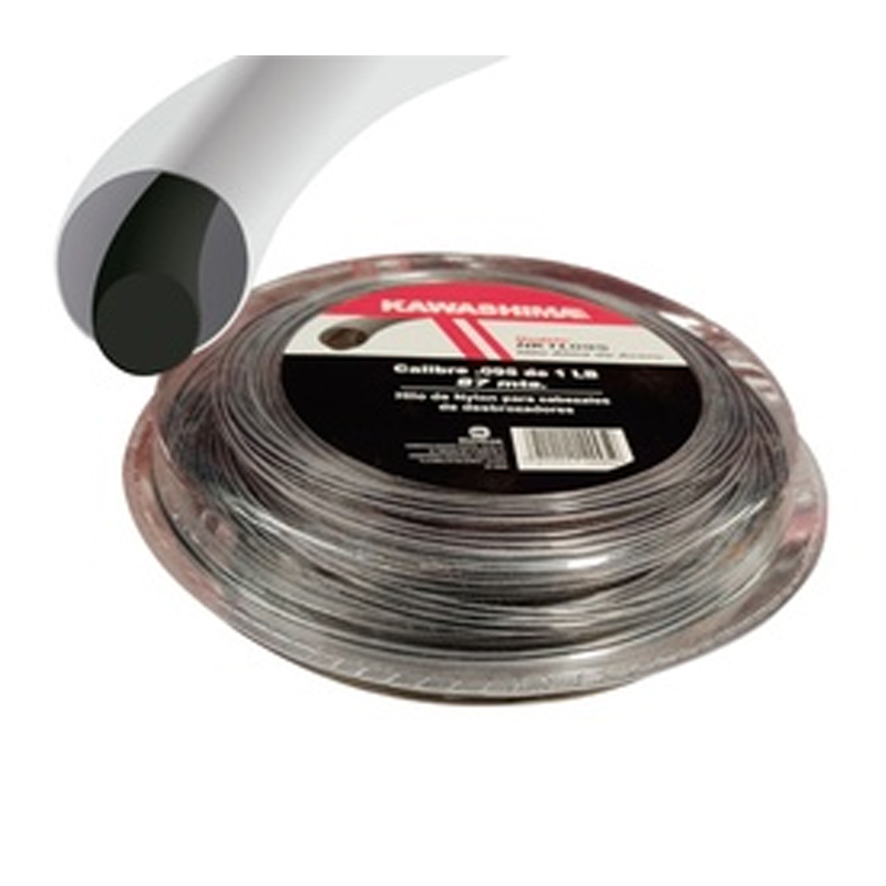 Hilo nylon 0.095pulg 2.40mm x 87mts 1lb redondo – caja con24 piezas Kawashima NK1L095RC