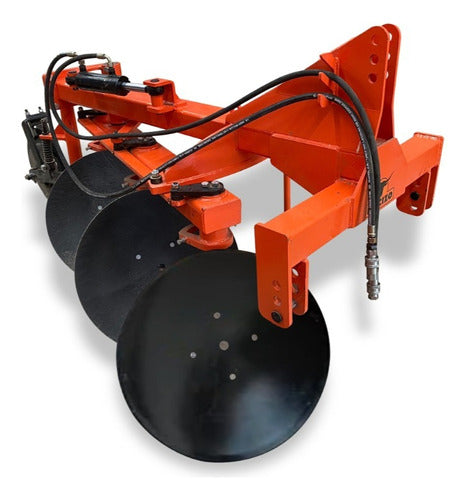 Arador hidraulico de 3 discos de 0.75 metros de trabajo para tractor de 50-80 hp Macizo ARA3