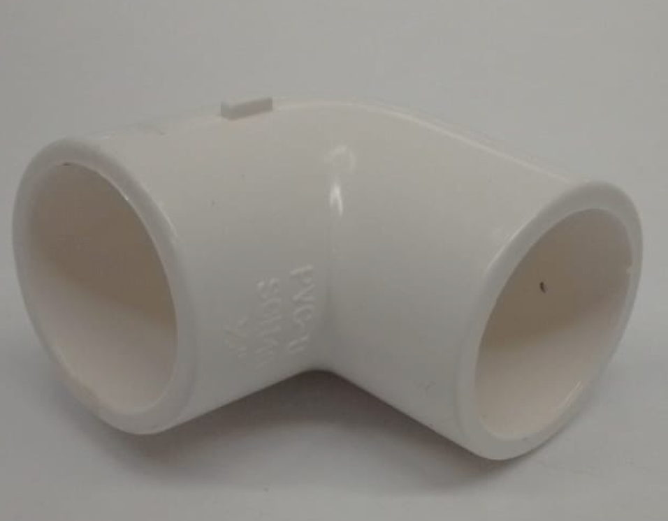 Codo 90° x 1/2" PVC cedula 40 (cementar) - caja con 400 piezas uso exclusivo agricola Parazzini M02.05