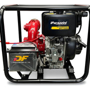 Motobomba 13 hp diesel centrifuga 4 pulg con arranque eléctrico y manual Parazzini BPC1340D - Bioaplicaciones