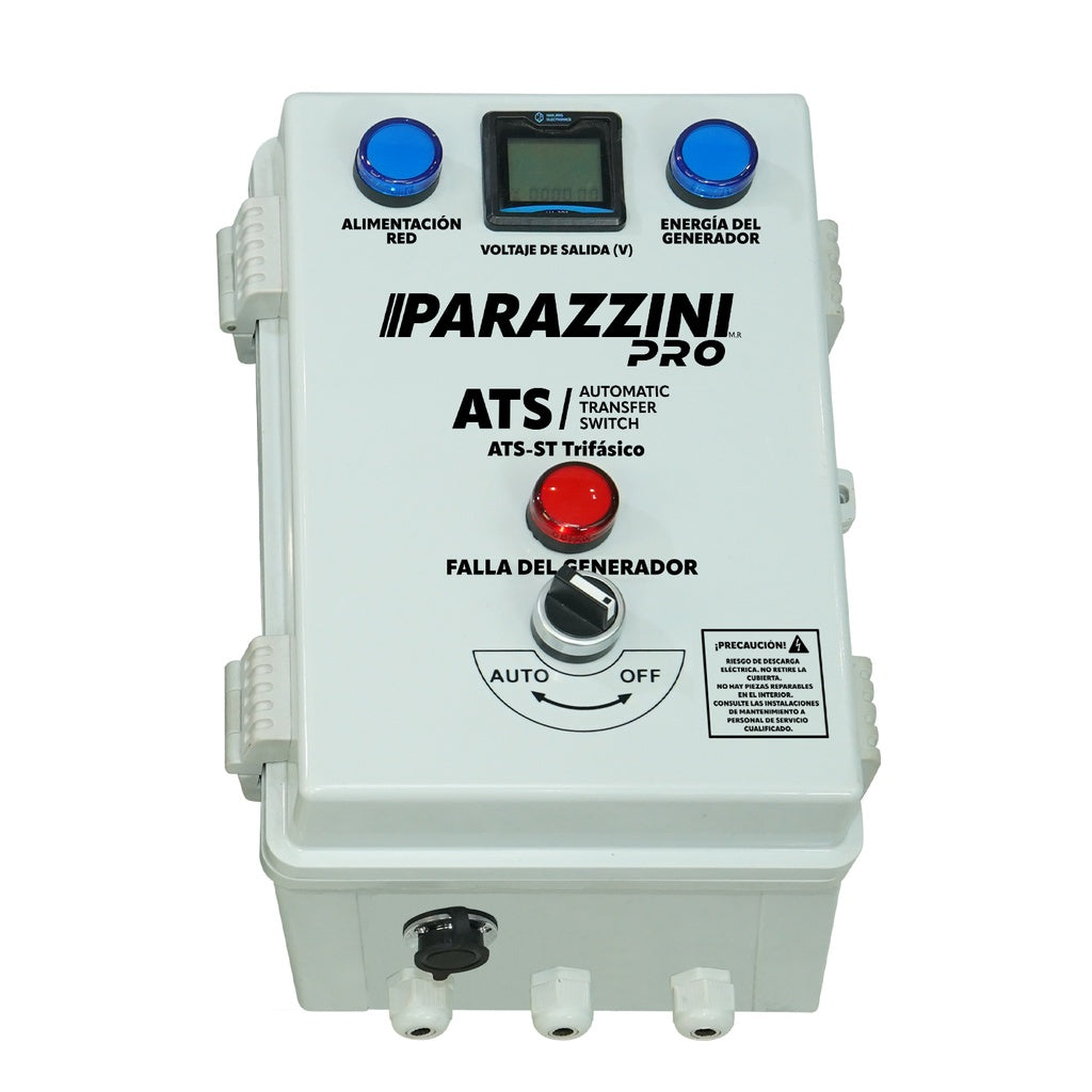 Interruptor de Transferencia Automática Trifasico Small Hasta 10KW Parazzini Pro ATS-ST