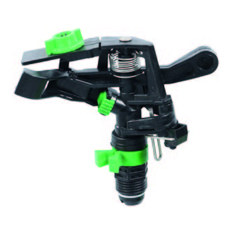 Aspersor plastico 1/2 Pulg. 12 - 15 m, 2.0-4.0 bar, 9.5-13.0 m, 540-1270 l/h Cont: 1 pieza uso exclusivo agricola Parazzini 6001-04-01