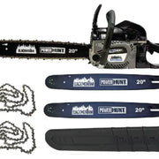 Motosierra 58 cc con 2 barras y cadenas de 20 pulg Power Hunt BLACKMONTANA - Bioaplicaciones
