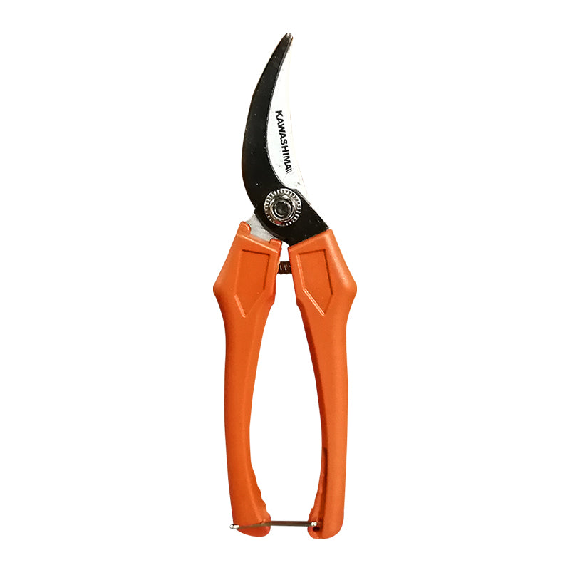 Tijera con diseño de tala leve para la cosecha. Hoja de acero de corte largo y delgado. Kawashima 807