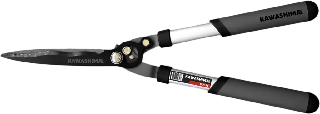 Tijeras de podar ligeras con mangos de aluminio. Longitud total: 23.23 plg. Peso: 0.83 kg. Kawashima TKP-56