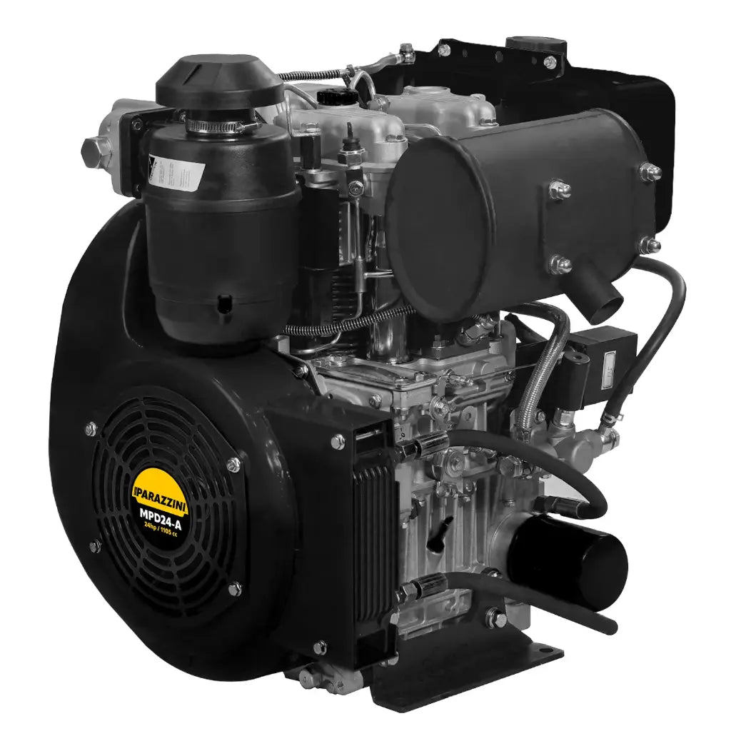 Motor Diésel Parazzini 24 HP Bicilíndrico (1,100 cc Bajo Consumo) Parazzini MPD24-A