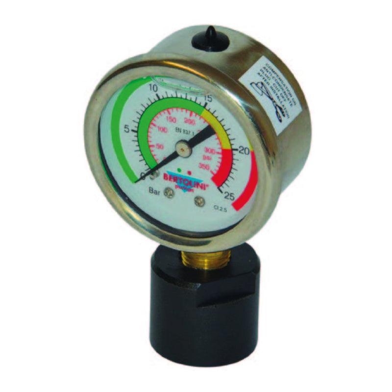 Manometro para mando NPR 20 1 pulg. baja presion 290 PSI Bertolini 949849973