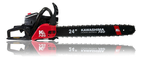 Motosierra profesional 72 cc con 2 barras, 2 cadenas de 24 pulg cont: 2 motosierras Kawashima Pro MAKO72