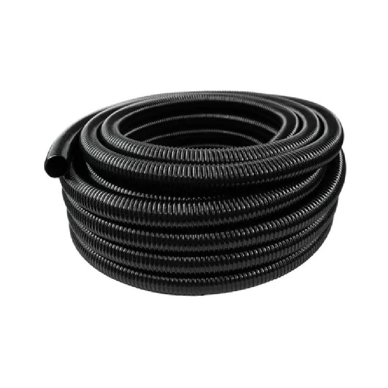 Manguera anillada rígida 1-1/2" negra succión/descarga - rollo de 30 m Parazzini RNB.1500