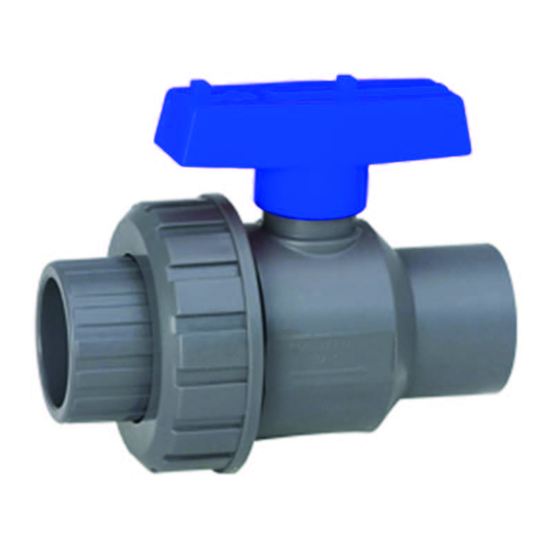 Valvula unión simple 3" PVC cedula 40 (cementar) - caja con 2 piezas uso exclusivo agricola Parazzini PV070103C