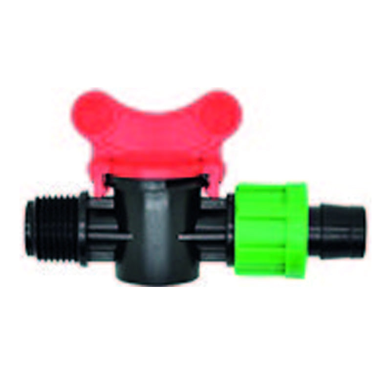 Mini-Valvula cinta 5/8" x rosca macho 1/2" - bolsa con 50 piezas Parazzini TV0117